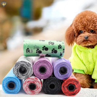 Túi đựng phân thú cưng loại dày Túi Nilon Hốt Dọn Phân Chó Mèo Tiện Dụng - 1 Cuộn túi đựng chất thải thú cưng YKD