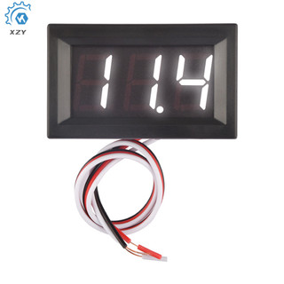 Ba dây dc 0-100v kỹ thuật số mini vôn kế đồng hồ đo gắn xe máy màn hình pin volt đồng hồ đo điện áp 0.56 "bảng hiển thị led