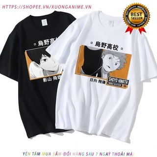 HOT🔥 Áo Phông Anime Karasuno Haikyuu T Shirt Kageyama Shoyo Hinata mẫu mới cực chât độc đẹp giá rẻ