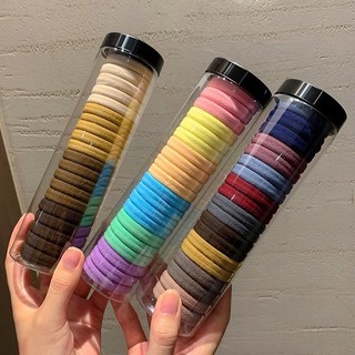 Set 20 dây thun cột tóc co giãn cho bạn gái - hộp 20 sợi thun cột tóc con gái