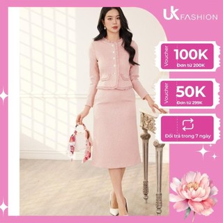 Áo Ký Giả Bèo Nếp Túi Nạp Nữ UK Fashion Thiết Kế Kiểu Dáng Thanh Lịch Trẻ Trung, Tôn Dáng NKAK2311011