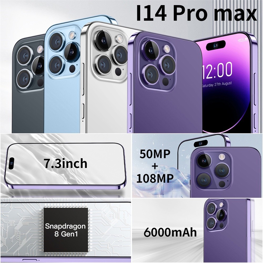 [Cod] Diện Thoại đt I14 Pro Max Chơi Game 2 Sim Màn Hình Full HD Bộ Nhớ 16+512GB Máy ảnh HD Android Thông Minh Giá Rẻ 1k | BigBuy360 - bigbuy360.vn