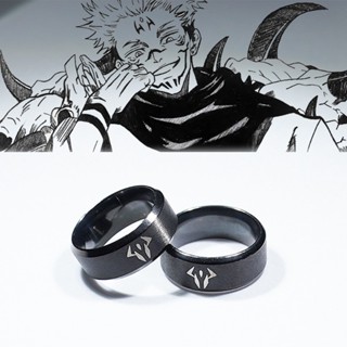 Anime Jujutsu Kaisen Nhẫn Ryomen Sukuna Thép Không Gỉ Người Phụ Nữ Cosplay Phụ Kiện Thời Trang Quà Tặng