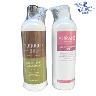 Dầu gội xả chống rụng tóc AURANE MOROCCO OIL ANTI-LOSS 750mlx2 