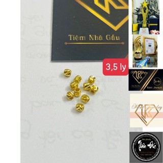 Charm bi V.àng 3,5 ly xịn - chất liệu 10Kara - tác phẩm nghệ thuật đeo tay thượng lưu - Shop Pro mix Handmade