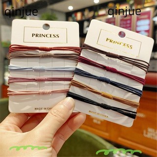 Qinjue random color hair tie rope new hair accessories girl 4 in 1