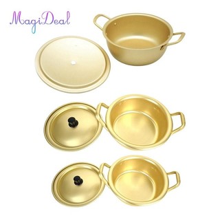 Magideal hàn quốc ramen nồi mì paomian pan dày màu vàng nồi nhôm súp nồi nồi chảo