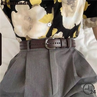 Thắt Lưng Da Mỏng Phong Cách Retro Sang Trọng