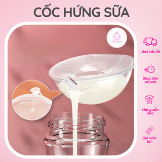 Dụng cụ cốc silicone hứng sữa tiện lợi cho mẹ và bé