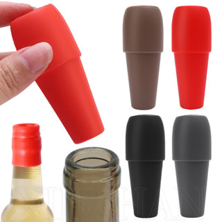 Nút chặn rượu đa năng - Nút chặn rượu vang nút đảo ngược bằng silicon - Để bảo quản bia, rượu sâm panh - Nắp chai đa chức năng - Giữ tươi, chống bụi - Để uống hàng ngày