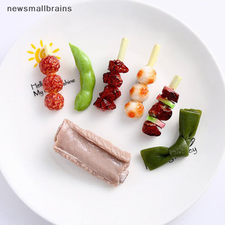 Newsmallbrains Dễ Thương Mô Phỏng Thực Phẩm Kẹp Tóc Cho Nữ Thịt Nướng Sườn Mũ Thịt Heo Xương sườn Kanto Nấu Kẹp Tóc Ngộ nghĩnh Barrettes Phụ Kiện Tóc NSB
