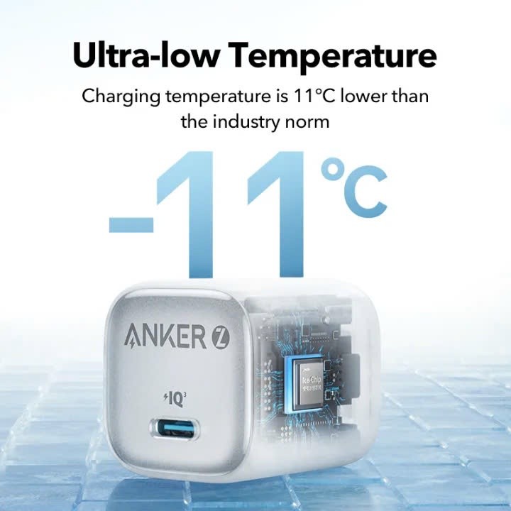 Củ sạc nhanh Anker Zolo GaN 20W/ 30W | 1 cổng USB-C | Sạc nhanh Power IQ 3.0 | Chân gập gấp gọn tiện lợi - A2699 | BigBuy360 - bigbuy360.vn