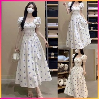 Đầm Maxi Dáng Xoè Nhún Hoa Tiểu Thư , Váy Đi Chơi, Dạo Phố Nhẹ Nhàng, Dễ Thương Hot Trend M101