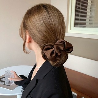 Dây Buộc Tóc Vải Lụa Satin Co Giãn Thời Trang Cho Nữ