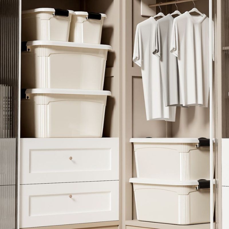 Hộp Nhựa Đựng Đồ Enoda Home Có Nắp Chống Bụi, Thùng Nhựa Chứa Đồ Nắp Cài Chắc Chắn Q100 | BigBuy360 - bigbuy360.vn