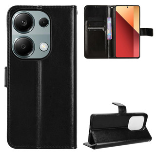 Dành cho xiaomi redmi note 13 note13 pro 4g ốp lưng flip cover da pu ví khe cắm thẻ đứng điện thoại