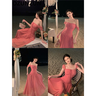 Ozunzun Màu Trơn Voan Gợi Cảm Phối Ren Áo Chui Đầu 3570