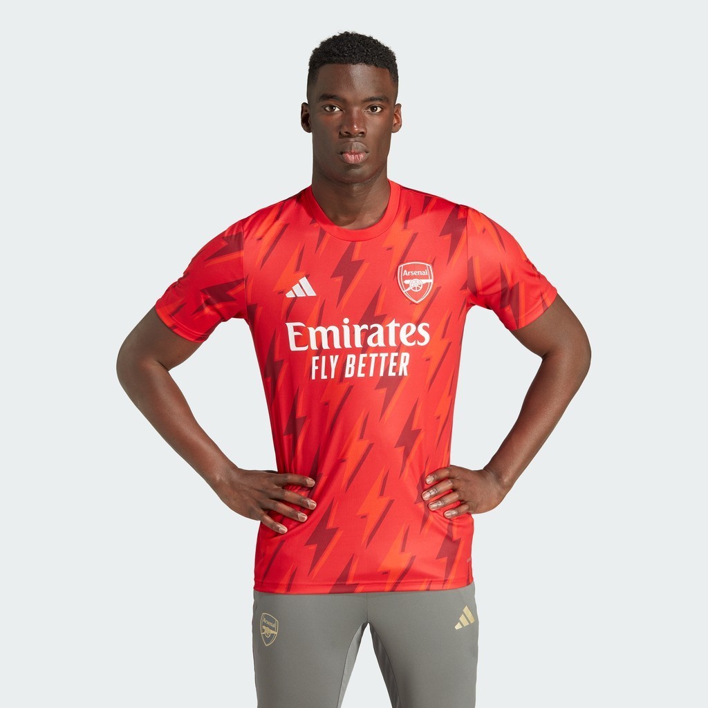 adidas Bóng đá Áo Jersey Trước Trận Arsenal Nam Đỏ HZ2193