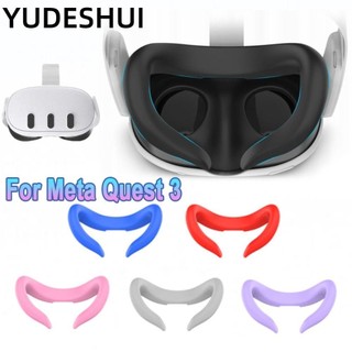 YUDESHUI Miếng đệm mắt, Tấm che mặt silicon thay thế bằng silicon, Phụ kiện VR mềm Đệm mặt có thể giặt được chống mồ hôi cho Meta Quest 3
