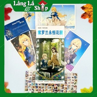 Hộp Postcard Bưu thiếp (Trọn bộ 340 Hình có Sticker) Anime/Manga Violet Evergarden