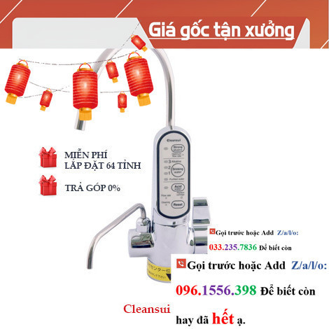 >> CH Máy lọc nước ion kiềm Cleansui EU301,  thiết bị lọc nước nhỏ gọn