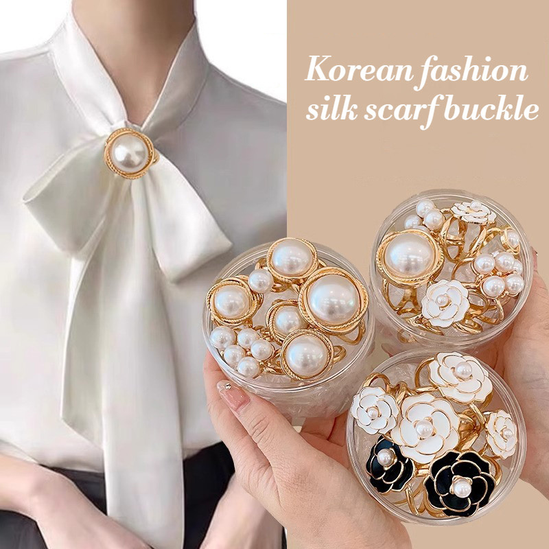 Khóa khăn lụa đa chức năng thời trang Hàn Quốc