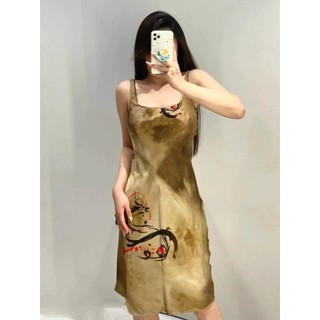Váy in hình nữ không tay phong cách mới mùa hè Zara 2126014