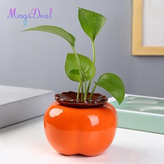 Magideal Bình hoa hồng Chậu hoa Trang trí để bàn, Điêu khắc hoa hồng trang trí