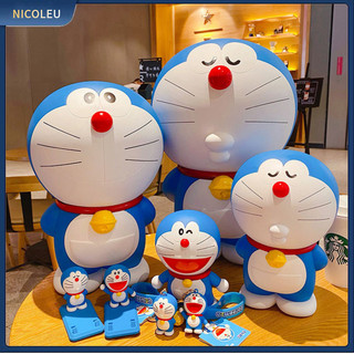 Nicoleu | trẻ em doremon heo đất hoạt hình dễ thương dung tích lớn chống rơi heo đất cho bé trai bé gái quà tặng trang trí