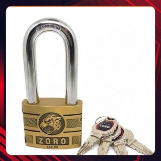 Ổ khóa ZORO 6 phân càng dài,đầu báo,chìa kiếm ⚡FREE SHIP⚡ổ khóa bấm không cần chìa.khóa chống trộm công nghệ Mỹ