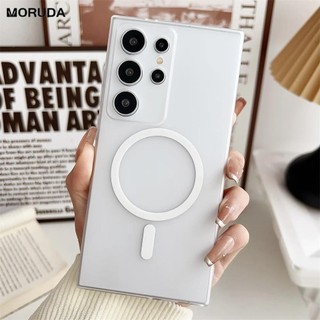 Ốp điện thoại mờ trong suốt W Charge cho Samsung S24 Ultra S23 Plus S22 Vỏ mỏng siêu mỏng cho Galaxy S23 Ốp lưng siêu cứng