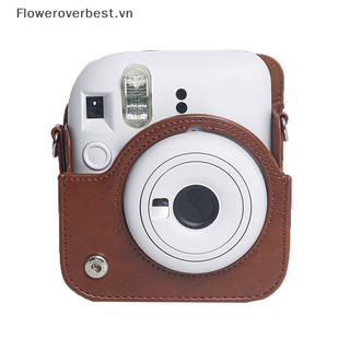 Fbvn 1 cái cho instax mini 12 ốp lưng túi máy ảnh da pu bao da túi máy ảnh cho instax mini 12 túi máy ảnh có dây đeo vai hot