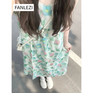 FANLEZI váy Đầm váy nữ body đầm Korean Dễ thương Casual INS WLQ24308RS 11Z240312