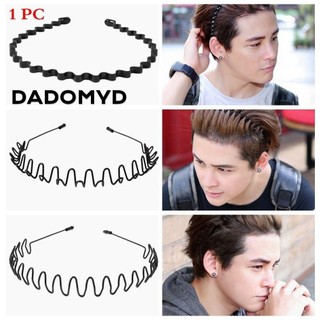 DADOMYD Đầu đen Hoop Unisex Dụng cụ tạo kiểu tóc Băng đô gợn sóng