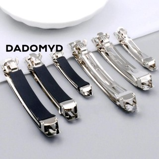 DADOMYD 10 Kẹp Tóc Mùa Xuân, Hợp Kim Kẽm Đen Chống Trơn Trượt Barrette, Trang Sức Làm Đế Trống Kẹp Tự Động Phụ Kiện Kẹp Tóc.