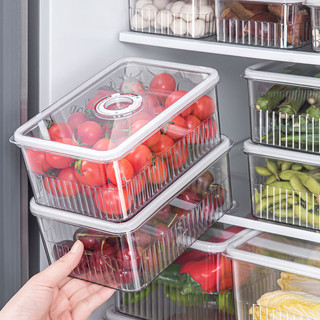 Hẹn giờ mới Hộp đựng tủ lạnh nhà bếp tổ chức rau quả kín trong suốt giòn