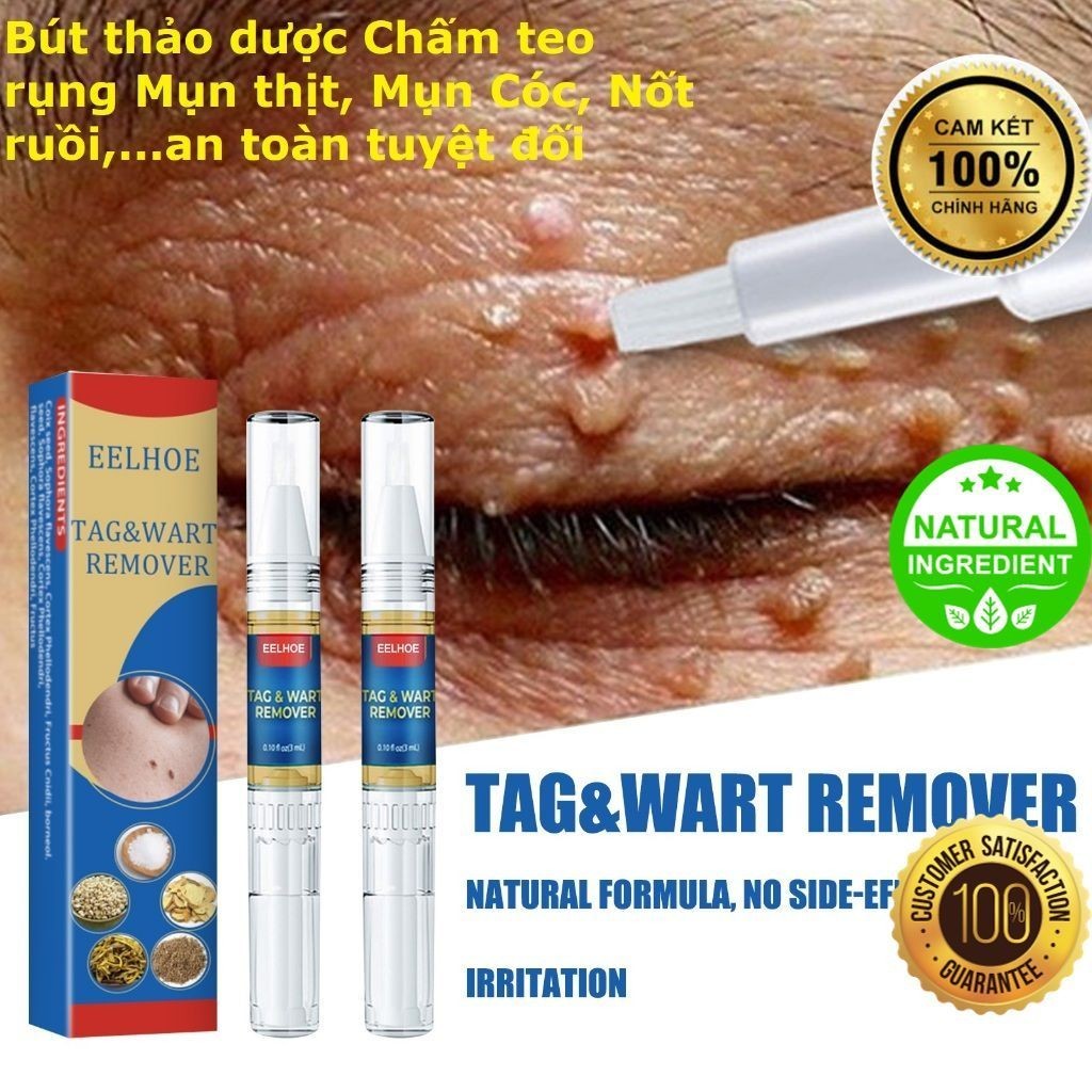 Bút EELHOE Chấm Mụn Thịt, Nốt Ruồi, Mụn Cóc, Mụn Thịt Thừa, cam kết an toàn và hiệu quả  [Herbal Mall]