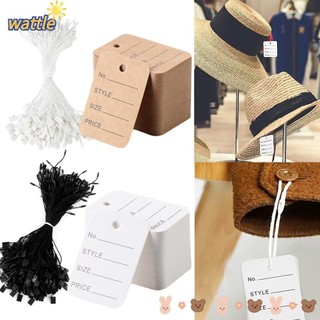 Wattle set 500 / 1000 thẻ tag giấy treo quần áo