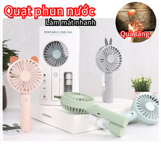 Quạt mini quạt mini mạnh có thể phun sương quạt mini phun nước Quạt Tích Điện phun sương