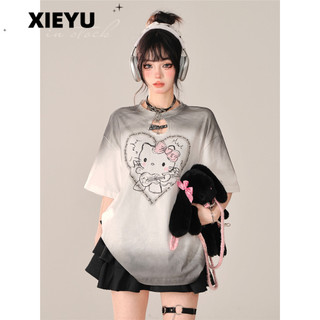 XIEYU áo phông áo thun nữ croptop baby tee Đơn giản phổ biến Stylish Cổ điển WCS24403YR 14Z240401