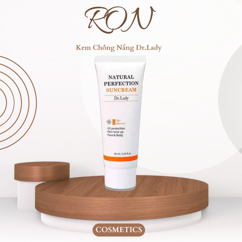 Kem chống nắng Dr. Lady Suncream 60ml nâng tone, kiềm dầu Hàn Quốc