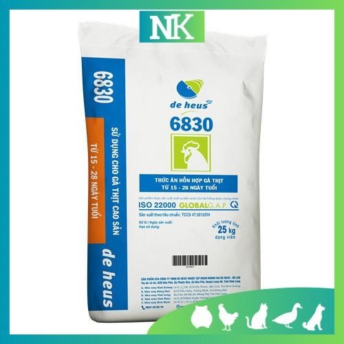 Cám gà lớn đạm cao 19.8 đạm cám 6830 Deheus gà ăn tăng trọng nhanh, hồi phục sức sau khi đá túi 1kg