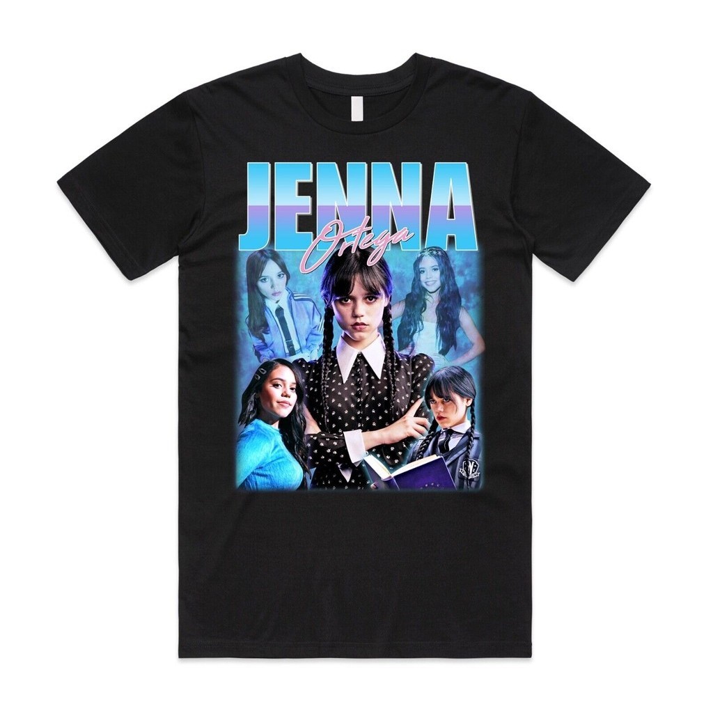 2024 bánh quế cho bạn bè Jenna Ortega Homage Áo thun Top TV Show Người lớn Unisex Thứ tư Addams xs-3