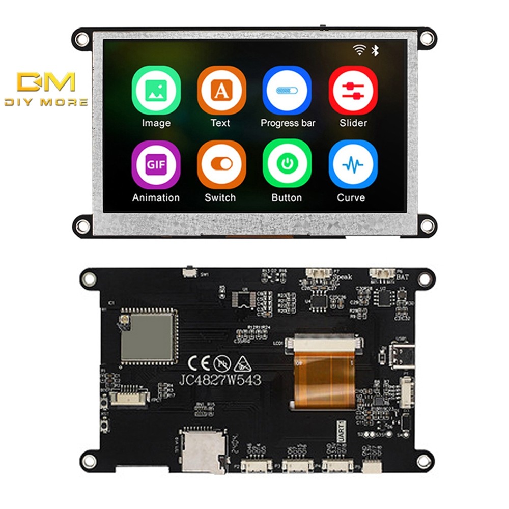 Diymore ESP32-S3 Bảng phát triển Bluetooth WIFI 4,3 inch / 5 inch với màn hình cảm ứng điện dung độ 