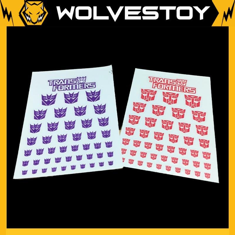 Miếng nhãn dán Decal Transformers Logo Autobot Decepticon cho Mô Hình