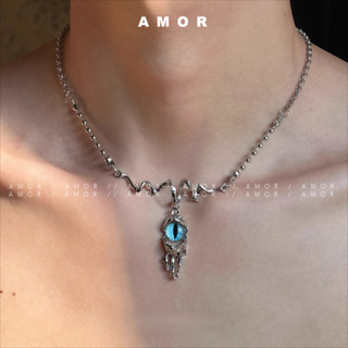  Vòng cổ áo len mắt mèo mắt quỷ cá tính thích hợp Vòng cổ xương đòn cao cấp và hợp thời trang Vòng cổ cổ 