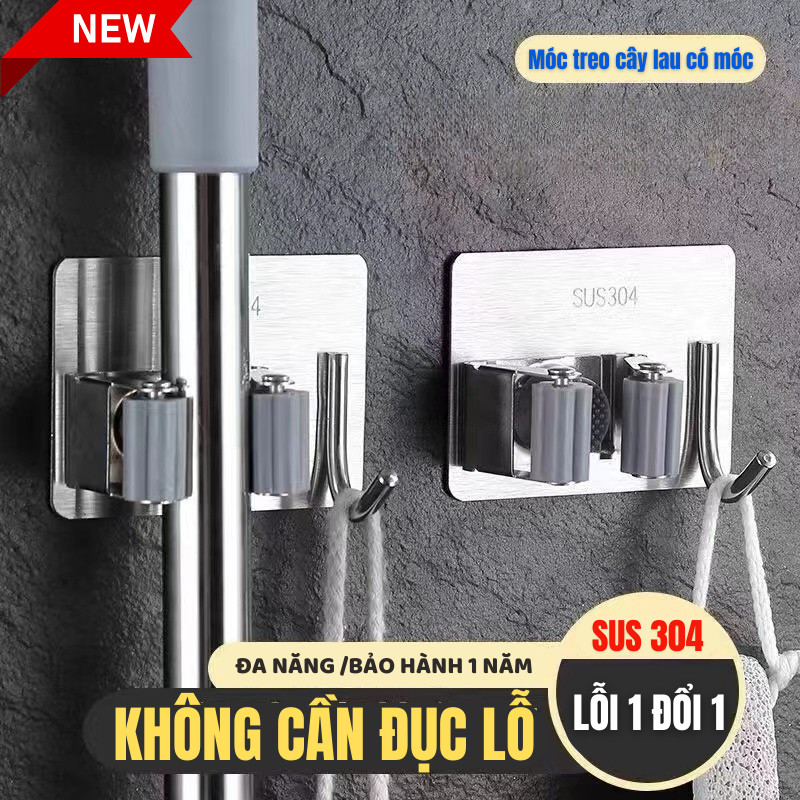 Móc treo INOX 304 C&M BABY – dán nhanh không khoan, tiện lợi treo đồ khắp nhà gọn gàng