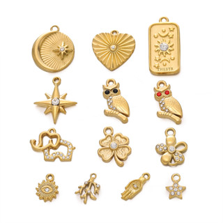  St. kunkka 2 chiếc Mặt dây chuyền mạ chân không bằng thép không gỉ có thể được sử dụng để làm vòng cổ DIY 