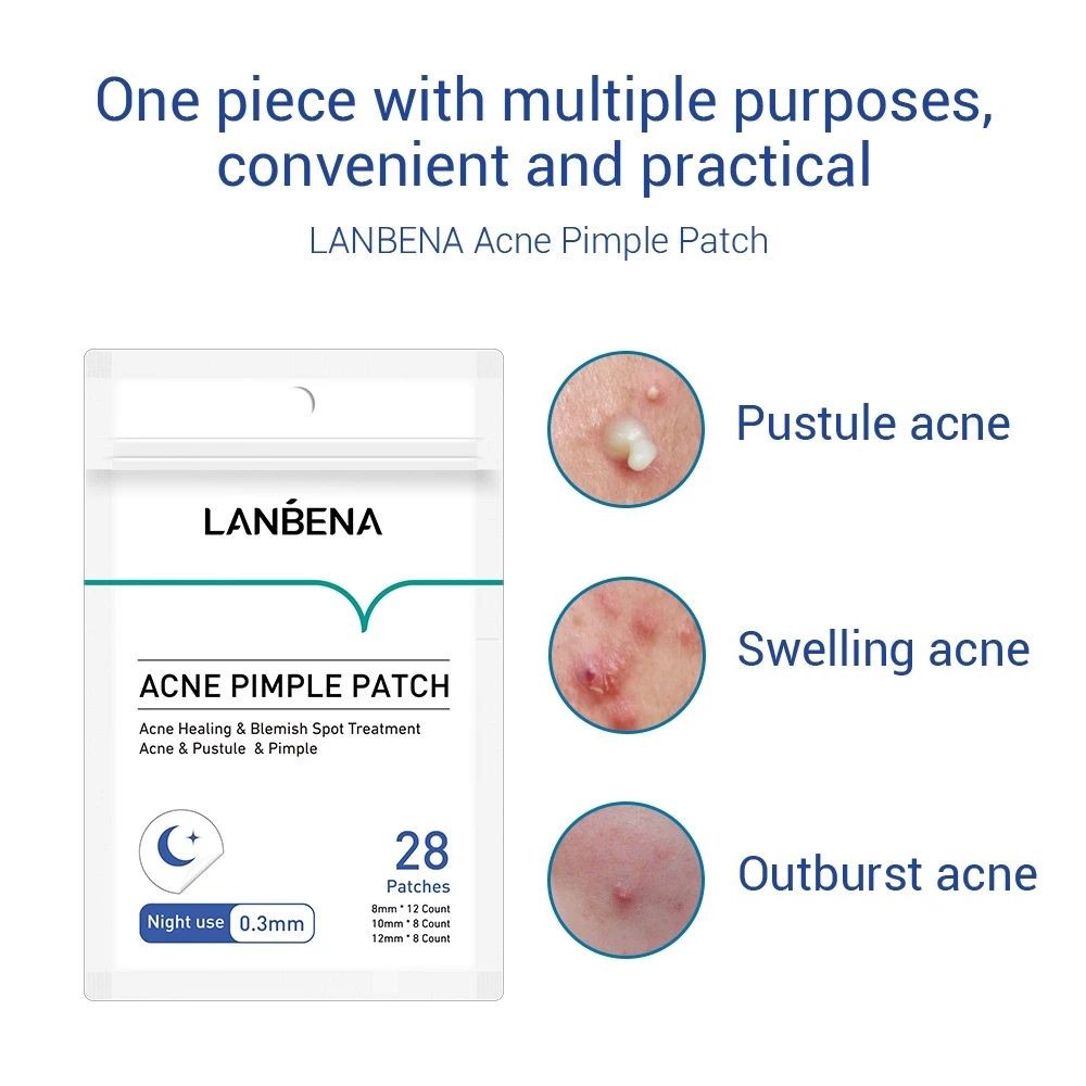 Miếng Dán Mụn Lanbena Hỗ Trợ Giảm Mụn Lành Sẹo Mụn Trong Suốt Sử Dụng Hàng Ngày & Sử Dụng Ban đêm | BigBuy360 - bigbuy360.vn