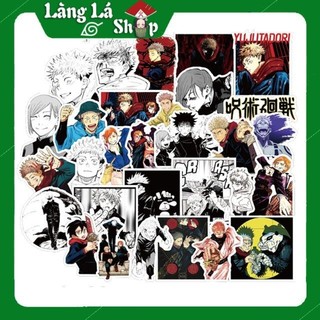 Miếng dán Sticker anime Jujutsu Kaisen trọn bộ 100 hình - In rõ ràng sắc nét khó tróc